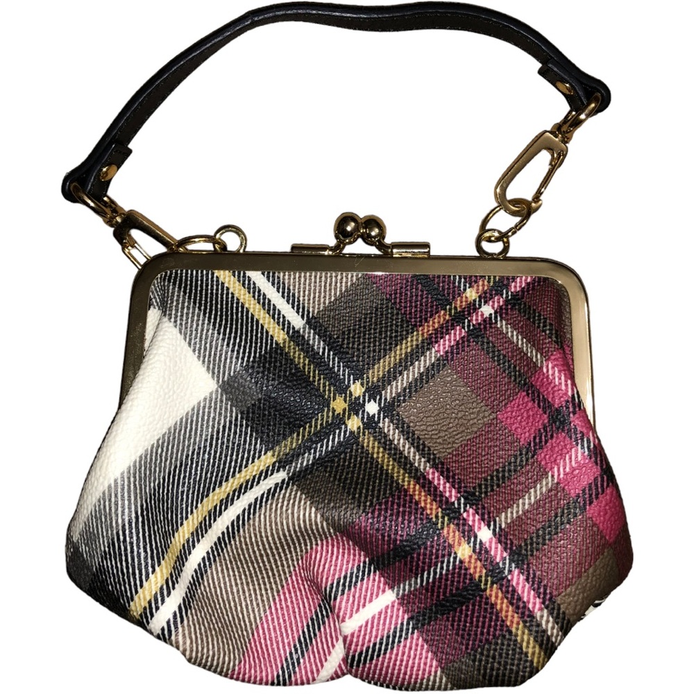 RARE Vivienne Westwood Vintage Mini Black/Red Plaid Clutch/Handbag - Picture 4 of 16